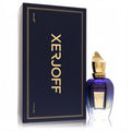 Elegant Xerjoff 40 Knots unisex EDP, 1.7 oz, in a stunning blue-gold gradient bottle with a luxurious gold cap and sleek navy box.