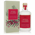 Elegant 4711 Acqua Colonia Pink Pepper & Grapefruit cologne. Clear faceted bottle, gold cap, vibrant red label, and botanical box.