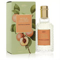 Discover 4711 Acqua Colonia White Peach & Coriander 1.7oz unisex cologne. Elegant textured bottle, gold cap, and vibrant peach-illustrated green box.