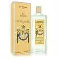 Lt Piver A La Reine Des Fleurs 14.25 oz Eau De Cologne. Clear glass bottle with light green liquid, gold cap, and ornate yellow box.