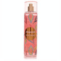Aeropostale Wild Orchid 8 oz body mist. Clear bottle, rose gold sprayer, vibrant pink, gold, and blue bohemian design.