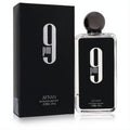 Afnan 9pm unisex eau de parfum, 3.4 oz. Sleek black box and clear glass bottle with a bold white "9 pm" design.