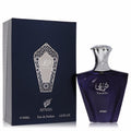 Elevate your style with Afnan Turathi Blue 3 oz EDP. Bold dark blue bottle, ornate silver cap, and matching box.