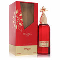 Afnan Zimaya Magma Love unisex 3.4 oz eau de parfum. Bold red bottle, ornate gold cap, elegant red & gold box.