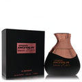 Luxurious Al Haramain Detour Noir Intense unisex EDP spray, 3.4 oz. Features a sleek black bottle with elegant rose gold accents.