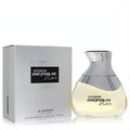 Al Haramain Detour Noir 3.4 oz unisex Eau De Parfum. Elegant clear glass bottle with unique silver cap and sleek silver box.