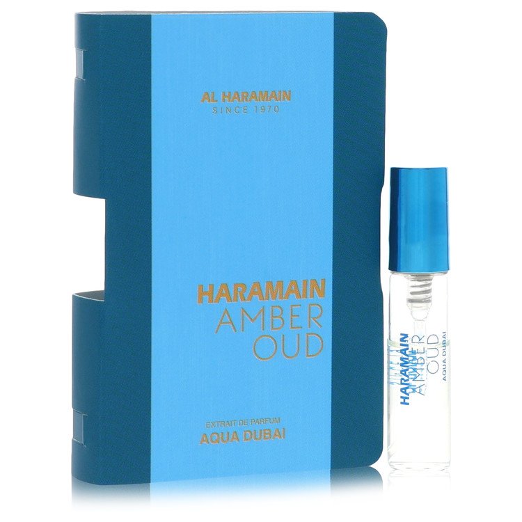 Al Haramain Amber Oud Aqua Dubai by Al Haramain - Vial (sample- Unisex Manaufacturer 1/2 filled) .3 oz