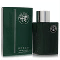Discover Alfa Romeo Green EDT 4.2 oz men's cologne. Sleek dark green bottle with silver cap, iconic logo, and matching box.