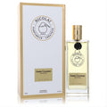 Experience Nicolai Ambre Cashmere Intense 3.4 oz unisex EDP. Elegant clear bottle with gold cap and white box.
