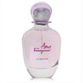 Salvatore Ferragamo Amo Flowerful women's perfume, 3.4 oz, in a stunning pink iridescent bottle with a lavender cap.