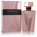 Experience Animale Seduction Femme 3.4 oz EDP. Luxurious rose gold faceted bottle and box, exuding sophisticated femininity.