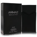 Animale Seduction Homme 3.4 oz cologne. Sophisticated matte black bottle with unique angular cap and matching box.