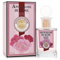 Monotheme Apothéose de Rose 3.4 oz EDT spray, clear glass bottle with elegant pink floral label, next to its beautiful rose-patterned box.