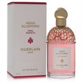 Guerlain Aqua Allegoria Pera Granita 4.2 oz EDT. Pink perfume in an elegant bottle with gold honeycomb cap.
