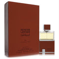Luxurious Arabian Leather by Arabian Oud 3.4 oz unisex EDP spray. Sleek bottle with brown leather detail and elegant matching box.