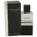 Armaf Edition One 3.4 oz men's EDT. Elegant black, white, and silver bottle with a textured cap and matching box.