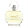Elegant Artes Florales Morning Sunshine 1.7 oz EDP. Clear glass bottle with radiant yellow fragrance, topped by a distinctive clear ring cap.
