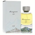 Discover Atralia Amazonas Drift 3.4 oz unisex EDP. Clear bottle with silver cap, unique mountain base, and matching white mountain-themed box.