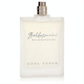 Baldessarini Cool Force 3 oz men's EDT spray in a modern frosted white glass bottle with elegant silver cap.