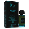 Luxurious Bdk Pas Ce Soir Extrait De Parfum 3.4 oz unisex fragrance in a sleek dark green bottle and elegant black box with teal accents.