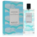 Berdoues Azur Riviera unisex Eau De Parfum spray. Clear glass bottle and box with a captivating blue wave design.