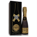 Experience Bharara Champagne Black unisex EDP, 3.4 oz. Sleek black bottle with gold foil and label, paired with a luxurious black and gold box.
