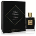 Indulge in Kilian Black Phantom Memento Mori 1.7 oz EDP. Clear glass bottle with gold cap and luxurious black coffret with gold accents.