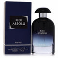 Discover Riiffs Bleu Absolu 3.4 oz unisex Eau De Parfum. Elegant blue ombre glass bottle and matching dark blue box.