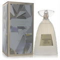 Thalia Sodi Blooming Opal 3.4 oz women's EDP. Frosted faceted bottle with unique clear cap, beside a shimmering geometric box.