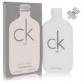 Calvin Klein CK All 6.7 oz unisex EDT in a modern white matte bottle with gray logo, spray nozzle visible, and sleek gray box.