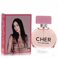 Cher Decades 70's Couture 1 oz EDP. Chic round pink glass bottle with silver accents & box featuring iconic Cher.
