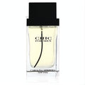 Chic for Men 3.4 oz Carolina Herrera EDT. Sleek clear bottle, black cap, and golden amber fragrance.