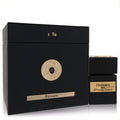 Luxurious Chimaera Tiziana Terenzi 3.38 oz Extrait De Parfum. Matte black box and bottle with intricate gold emblems.