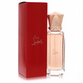 Experience Christian Louboutin Loubihorse 1.7 oz EDP. Exquisite clear glass bottle, ornate rose gold cap, signature red box.