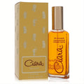 Ciara 80% Revlon 2.3 oz Eau de Toilette spray. Amber liquid in a clear bottle with gold cap, beside its elegant gold box.