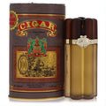 Remy Latour Cigar EDT 3.3 fl.oz. Masculine gold frosted bottle with unique cigar-bundle design, elegant silver emblem, and ornate brown tin.