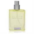 Clean Fresh Linens 1 oz unisex tester EDP. Clear rectangular bottle with pale yellow fragrance, sleek silver spray cap.