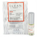 Clean Reserve Sel Santal .10 oz mini EDP rollerball, clear glass with silver cap & red label, presented in its sleek travel pouch.