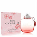 Coach Floral Blush 3 oz Eau de Parfum. Stunning ombre pink glass bottle with silver cap, pink leather tag, and coordinating floral box.