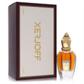 Xerjoff Cruz Del Sur II 1.7 oz unisex EDP. Clear bottle with rich amber liquid, ornate gold cap, and elegant cream & maroon box.