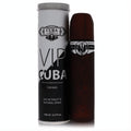 Elevate your style with Cuba VIP men's 3.4 oz Eau de Toilette, featuring a unique dark brown cigar bottle and sleek tin.