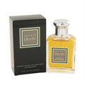 Experience Aramis Devin Country 3.4 oz cologne. Classic clear glass bottle with golden liquid, sleek silver cap, and elegant black box.