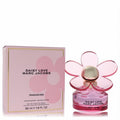 Marc Jacobs Daisy Love Paradise 1.6 oz Limited Edition Eau de Toilette. Features a vibrant pink daisy bottle with gold accents.