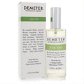 Refreshing Demeter Aloe Vera 4 oz cologne spray in a clear glass bottle with white and green label, next to its matching box.