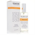 Demeter Beeswax 4 oz cologne spray: clear glass bottle with white cap, next to its elegant white box featuring an orange band.
