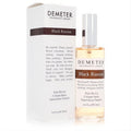 Sophisticated Demeter Black Russian 4 oz cologne spray, a clear bottle with golden liquid, next to its elegant white branded box.