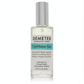 Demeter Caribbean Sea 4 oz cologne spray in a clear glass bottle with a sleek silver cap and refreshing teal label.
