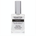 Demeter Espresso 1 oz cologne spray. Clear glass bottle with a sleek silver cap, delivering a fresh, comforting coffee aroma.