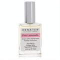 Demeter Pink Lemonade 1 oz cologne spray in a clear glass bottle with a sleek silver cap and signature pink label.