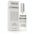 Elegant Demeter Sheerest Musk 4 oz unisex cologne spray in a sleek clear glass bottle with silver cap, beside its minimalist white box.